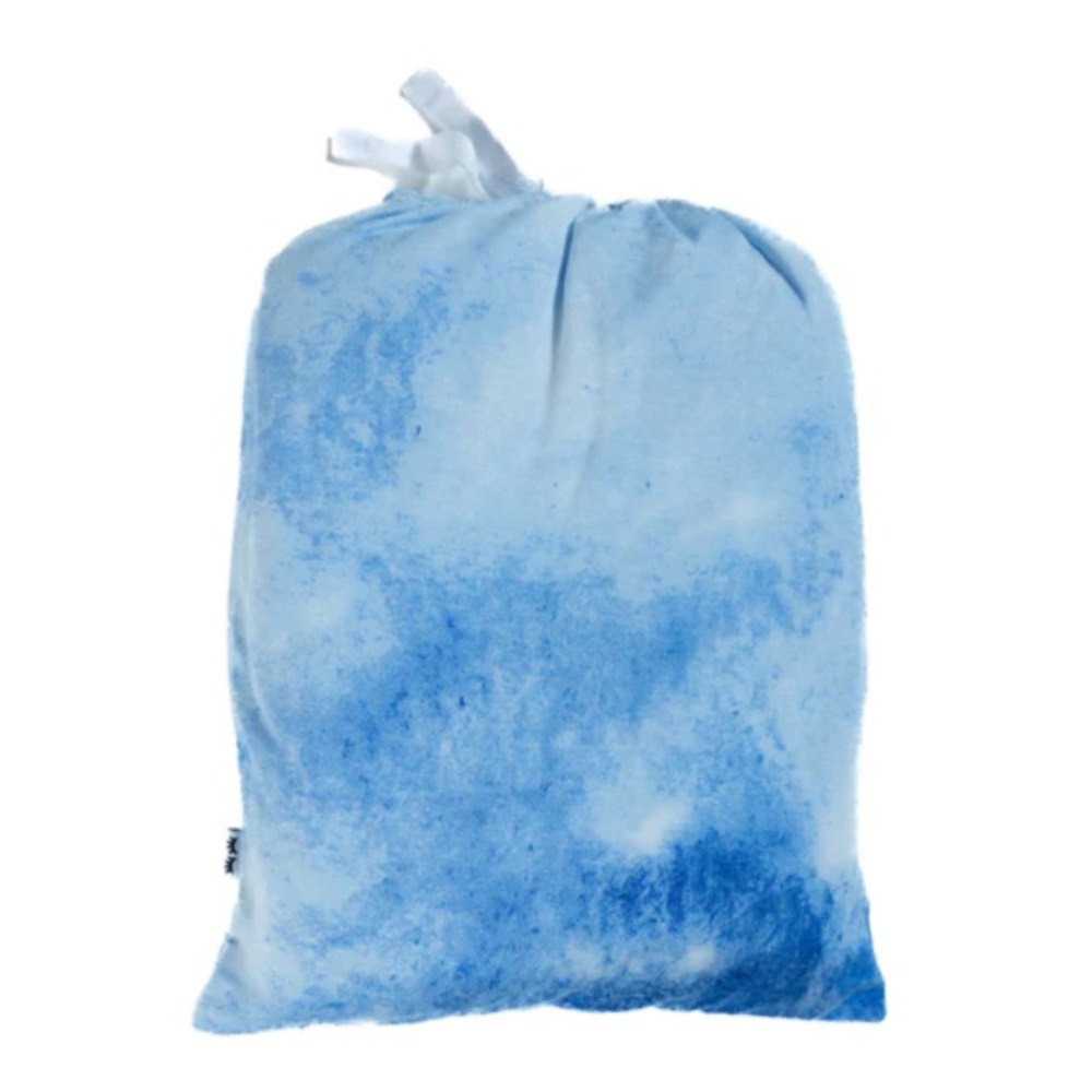 NIB LS Blue Watercolor Crib Sheet